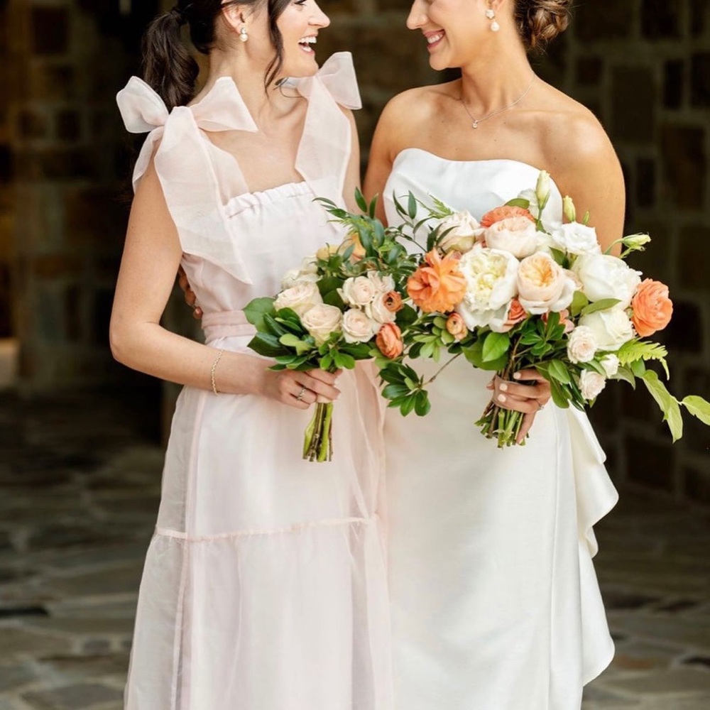 Sue Sartor Annabelle Sundress In Blush Pink Silk … - image 3